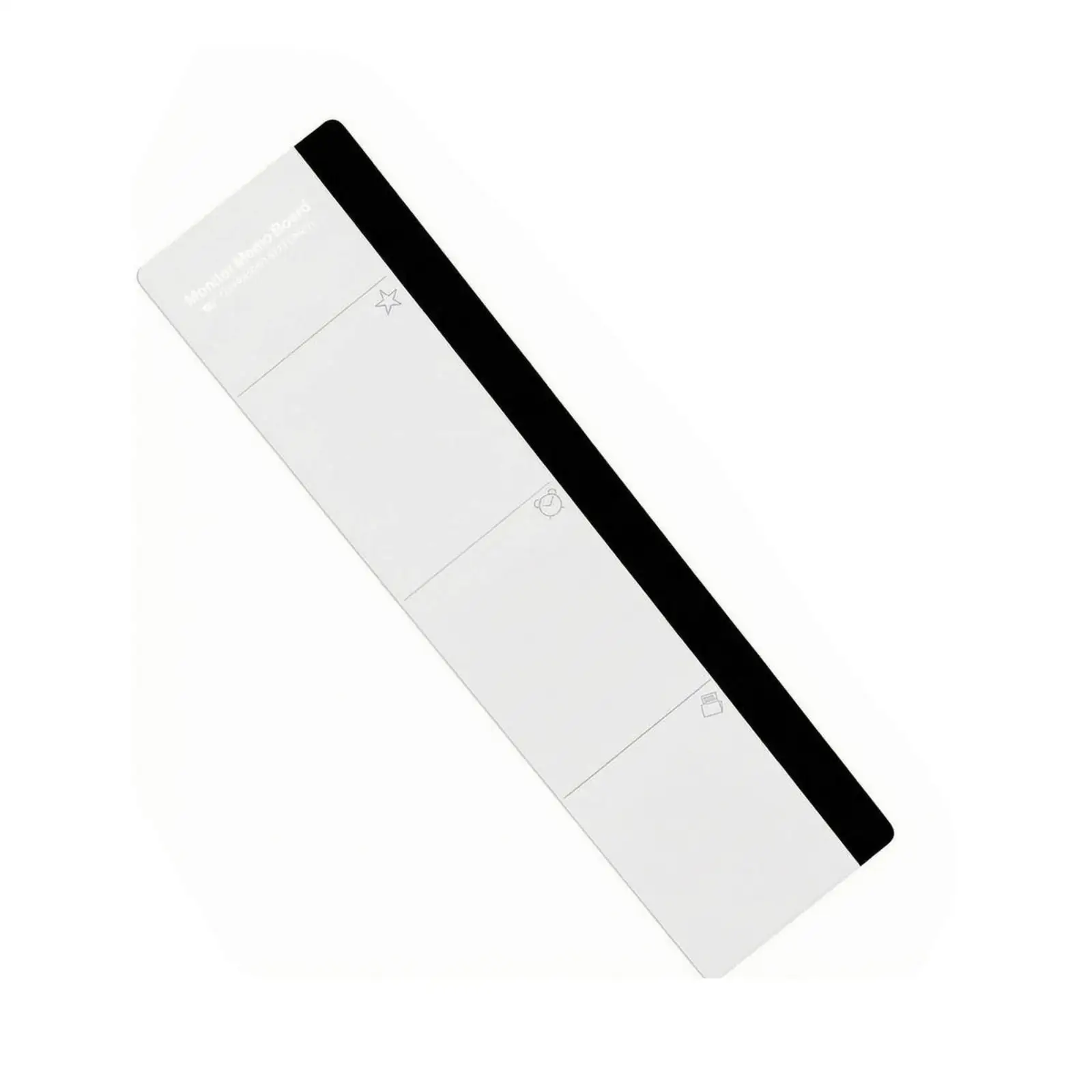 Monitor Side Office Memo Board Acrylic Translucent Panel with Writing Divisions for Business Cards and Notes