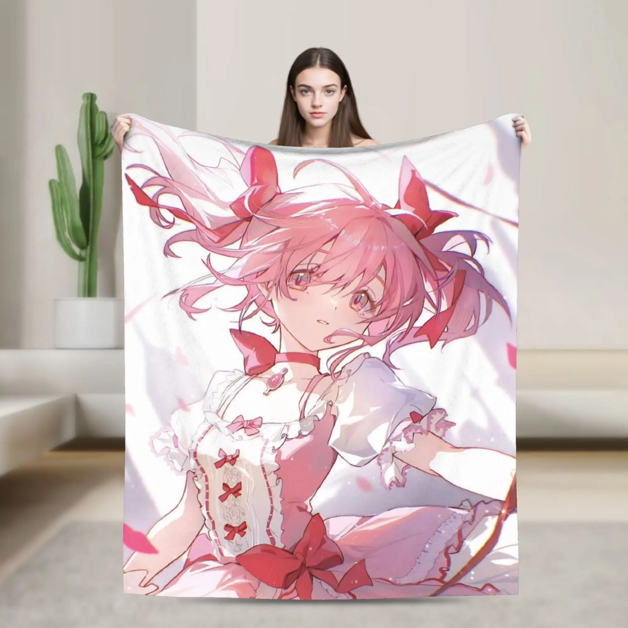Puella Magi Madokas Magica Blankets  Fleece Awesome Soft Throw Blanket for Bed Sofa  Winter