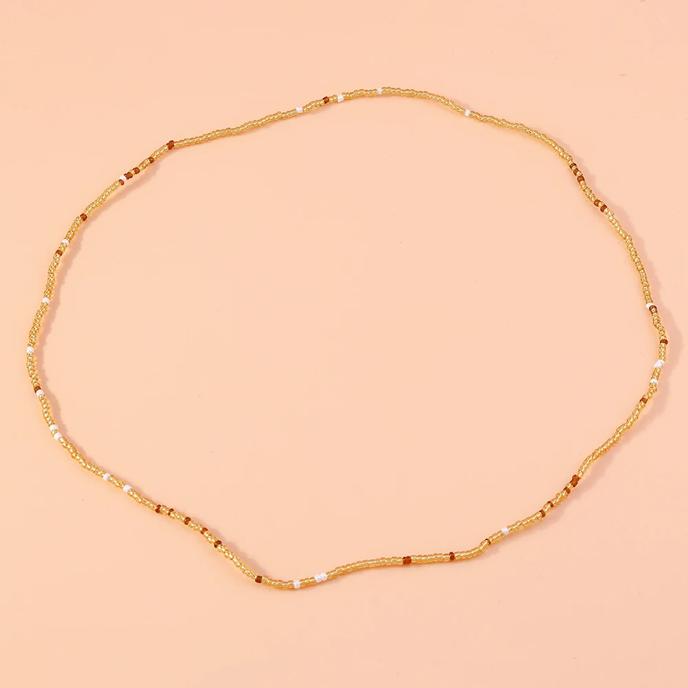 Aihua Bohemia 75 cm lange, farbenfrohe, elastische Perlenkette für Damen, Sommer, Strand, Party, Schmuck, Geschenke, Pulloverkette – Detail 7