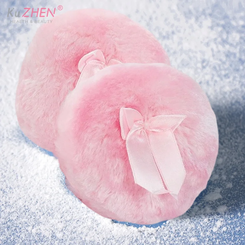 1/4PcPeluche Soffio di Trucco Professionale Bowknot Rotondo Cosmetico Morbido Soffice Soffio di Polvere Allentato Arco Sveglio Spugna Fondotinta MakeupBeauty