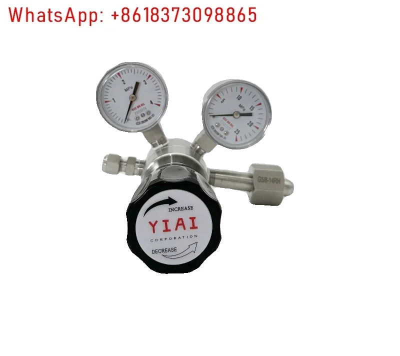 316 stainless steel pressure reducing valve 25MPa corrosion resistant hydrogen chloride npt1/4