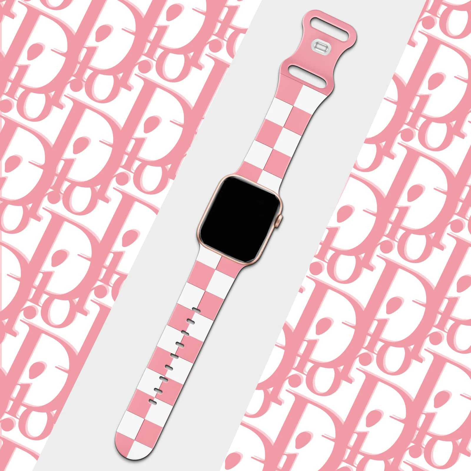 

Силиконовый ремешок на тему Святого Валентина для Apple Watch 10 9 8 7 6 5 Ultra SE Размер 38 40 41 42 44 45 49 мм Подходит для всех iWatch