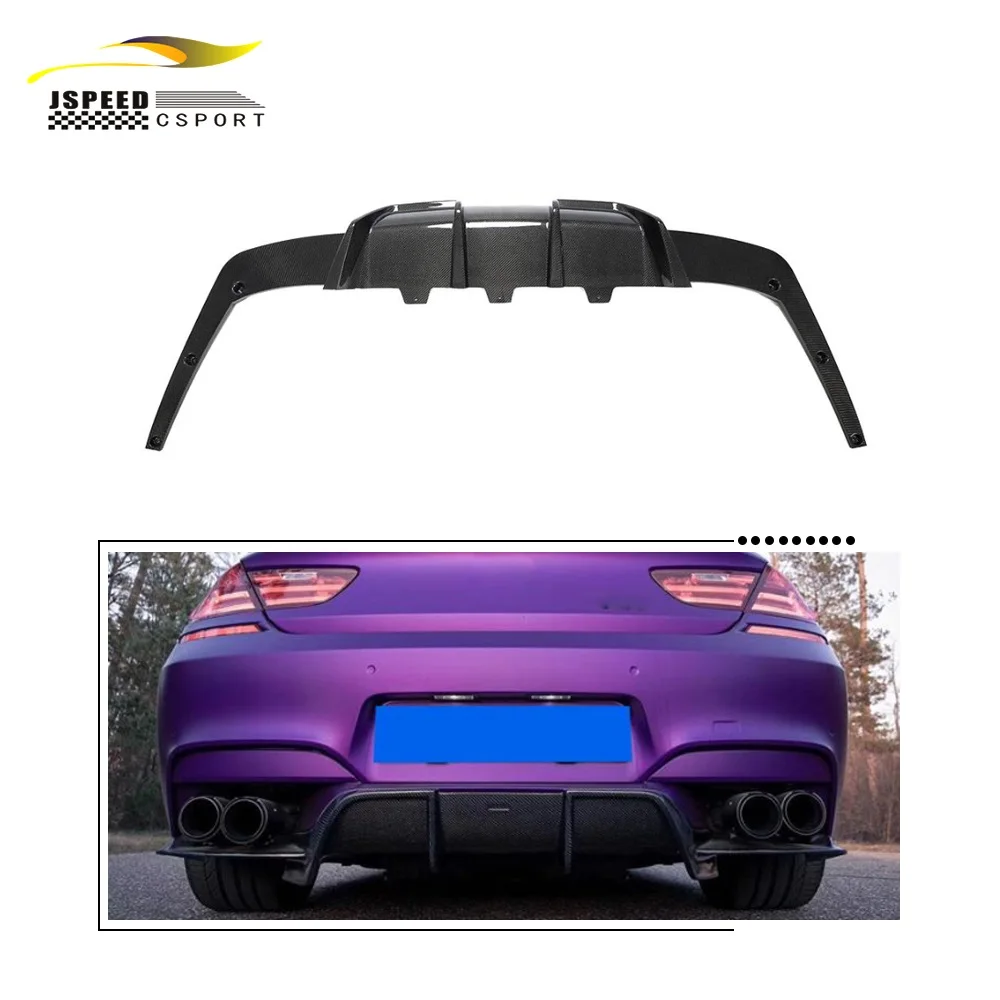 

Carbon Fiber Rear Bumper Lip Diffuser Spoiler Body Kits for 6 Series F06 F12 F13 M6 Tech Sport 2013-2016