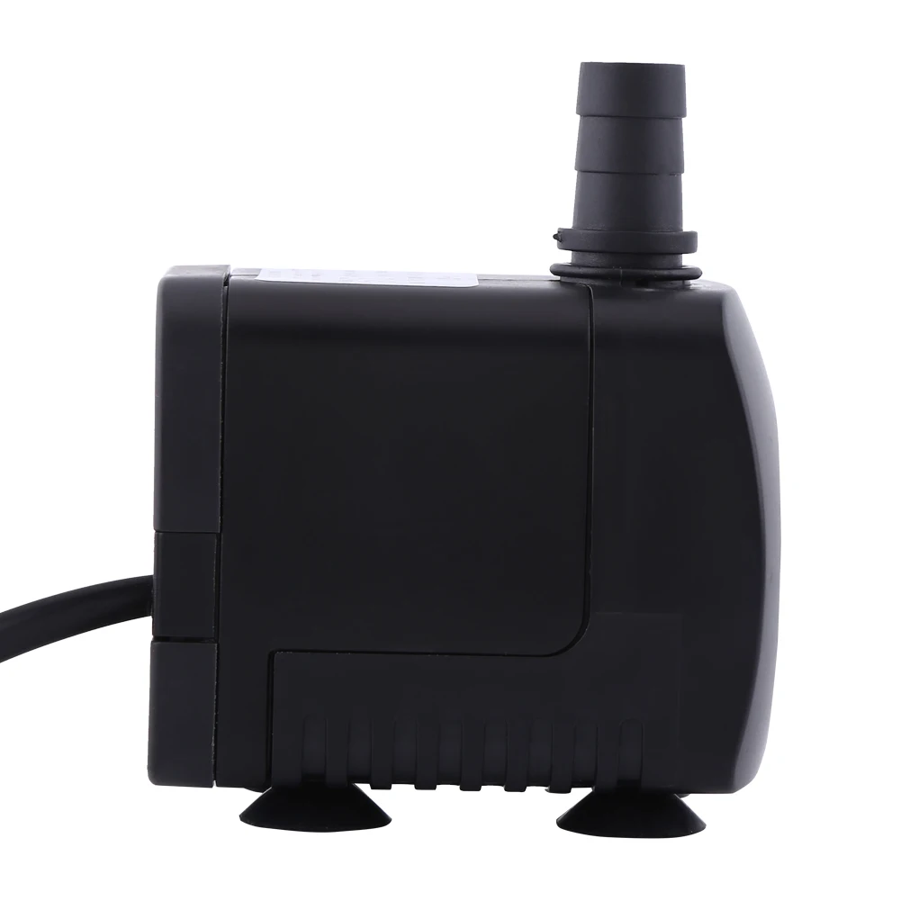 Plastic 220V 15W 800L/H Fountain  Fish  Aquarium Water Submersible Pump Black Aquarium  Fountain