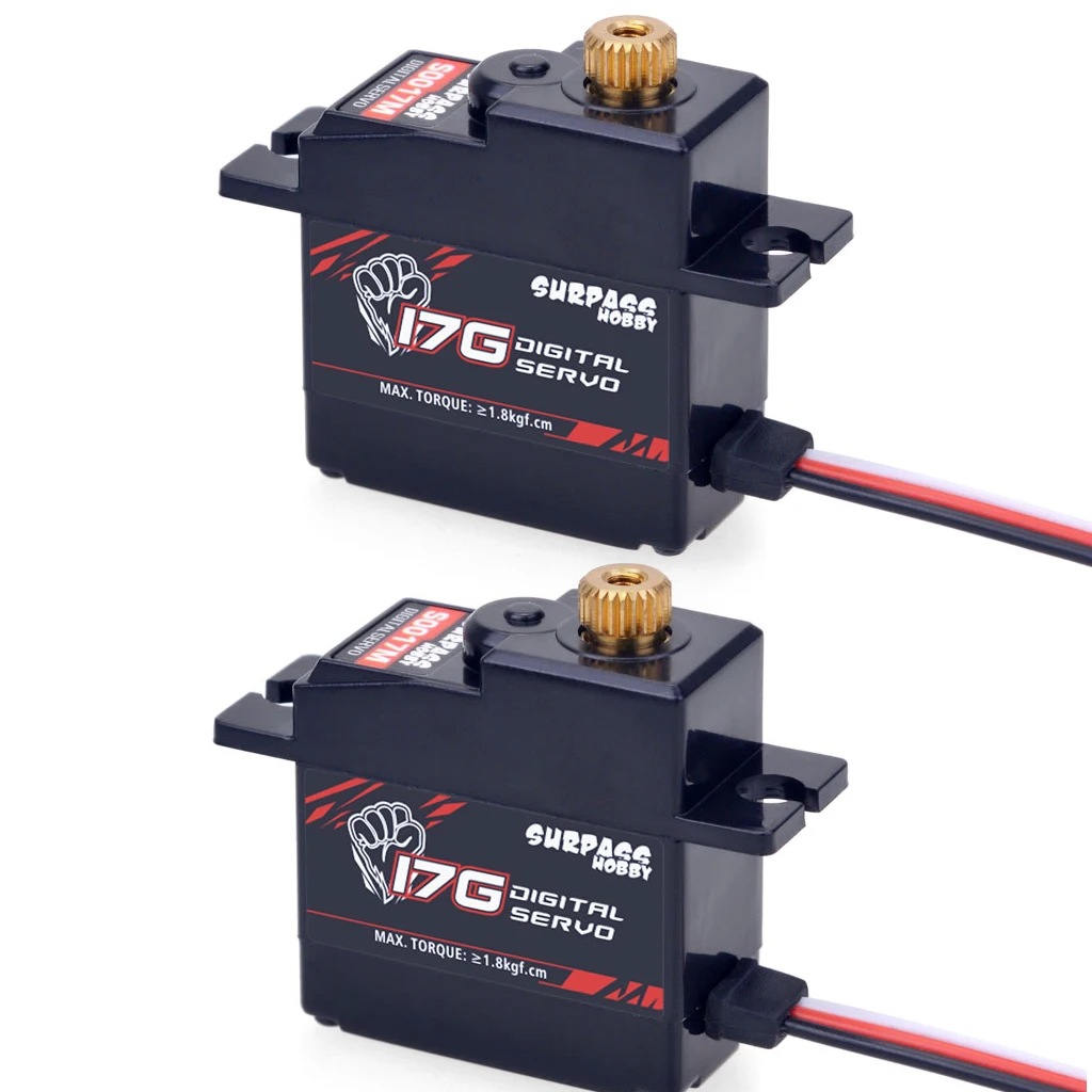 SURPASS Hobby Digitale Servo 9G 17G 25G Metal Gear micro Servo Hoog Koppel 4.8-6V voor 1/8 1/10 RC Auto Vliegtuig Robot Zweefvliegtuig