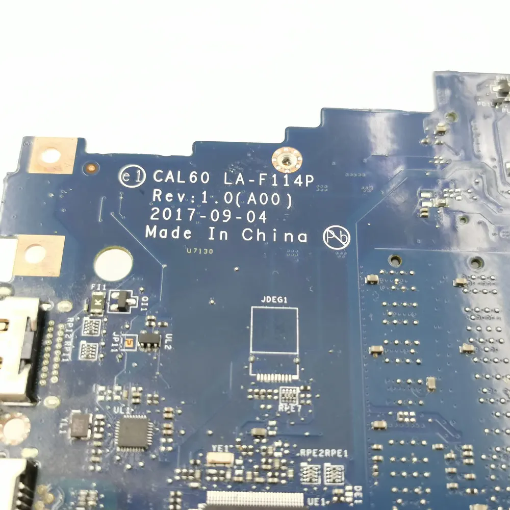 CAL60 LA-F114P اللوحة الأم مع i3-8130U i5-8250U i7-8550U وحدة المعالجة المركزية لديل انسبايرون 5570 5770 اللوحة الأم للكمبيوتر المحمول DDR3 اختبار كامل