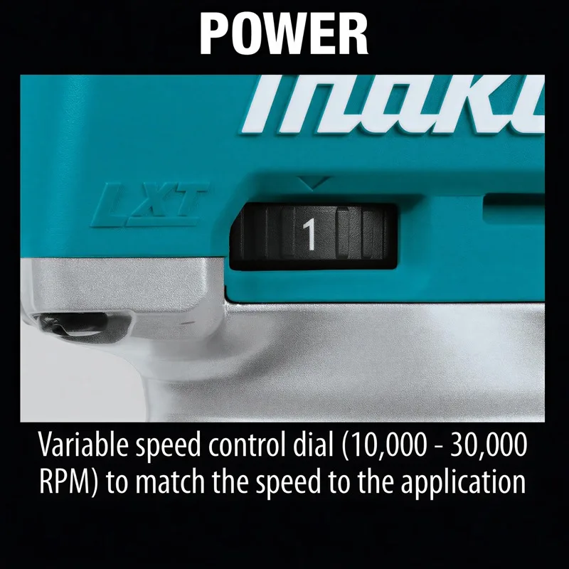 Original Makita DRT52 18V LXT Cordless Compact Trim Router Variable Speed 30000rpm for Precise Edge Woodworking