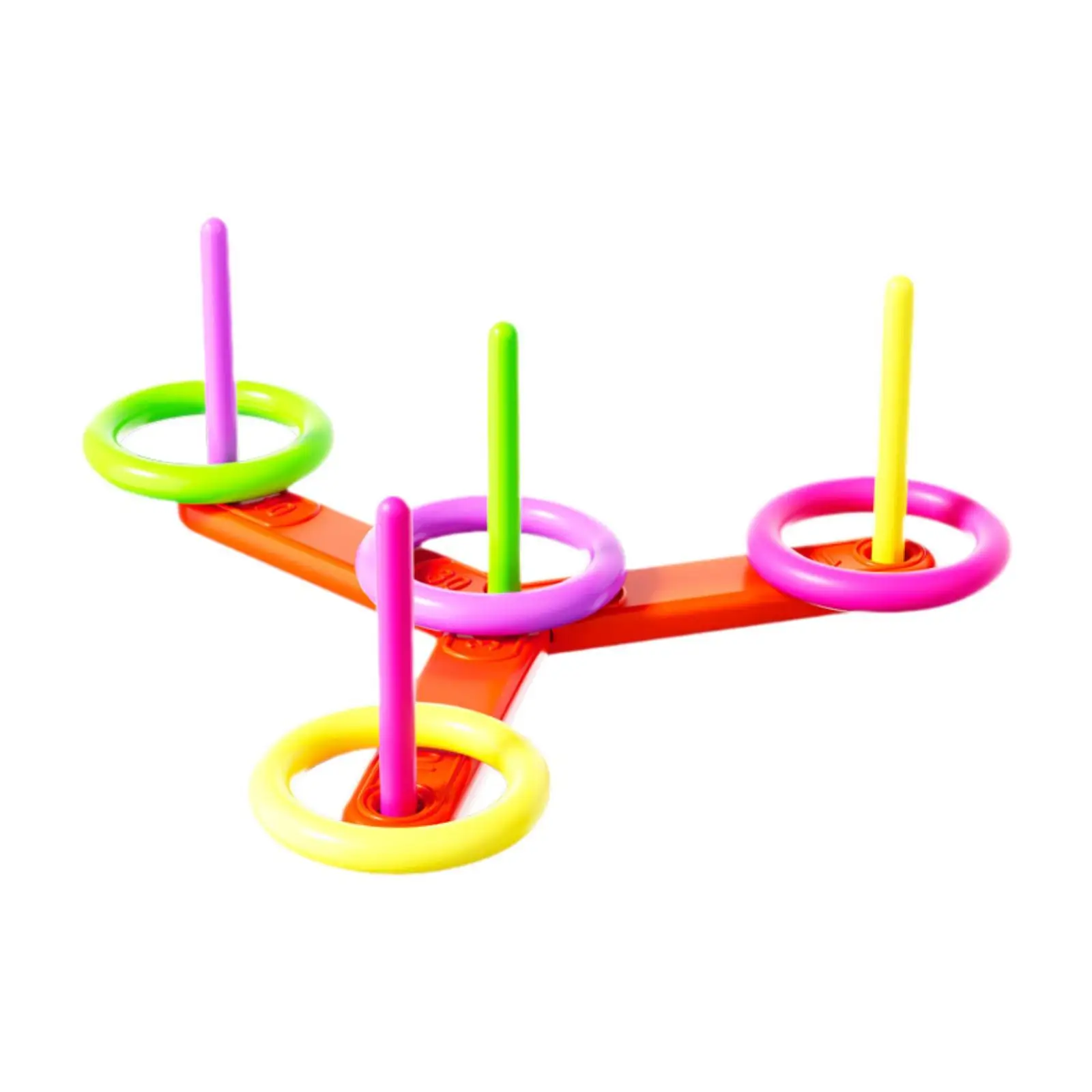 Ring Toss Toy Ring Throwing Game Birthday Gifts Color Recognition Kindergarten Learning Toy for Outdoor Children Teens