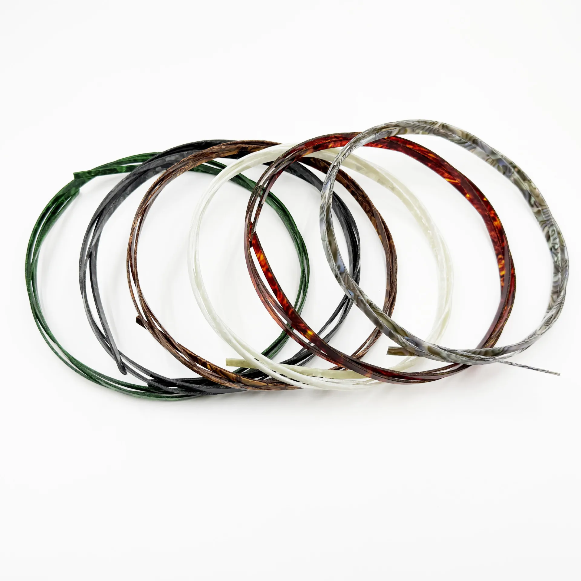 1650mm Guitar Binding Strip 5mm / 6mm / 7mm Width Guitar Celluloid Soundhole & Body Edge Decorative Trim Luthier Accessory