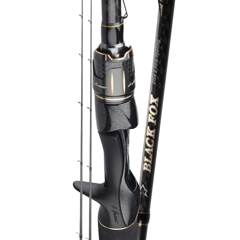 Hastar فار الصب إغراء قضيب ألياف الكربون مقبض البندقية باس ربط قضيب تنوعا طرف مزدوج ل جثم وباس 2 قطعة قضيب ربط