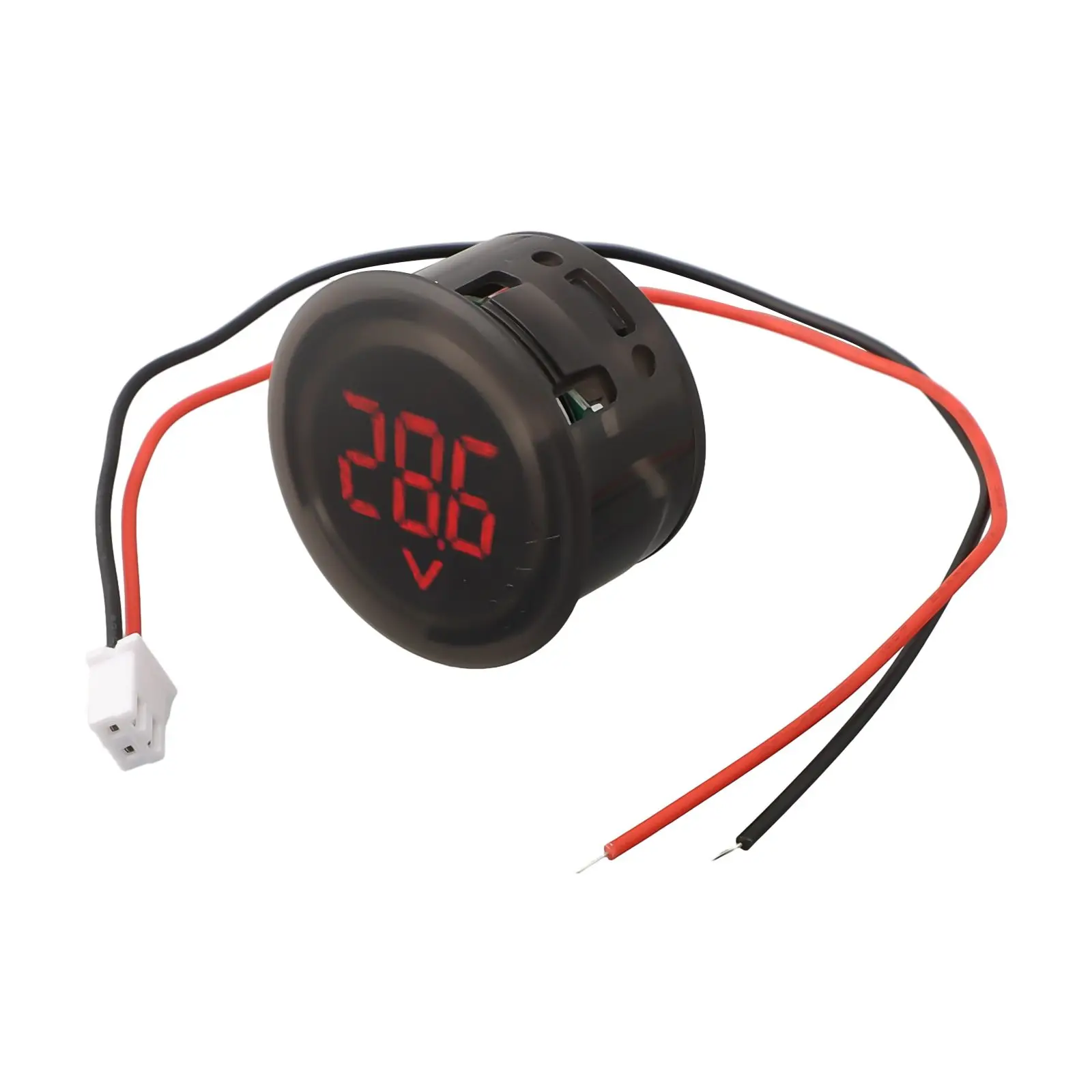 Black Automotive Industry Voltmeter DC 4100V Car Voltage Current Meter LED Digital Display Volt Detector Tester