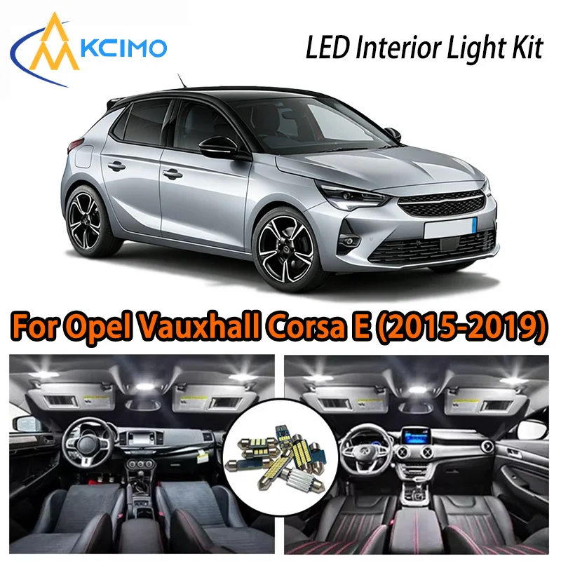 

KCIMO For Opel Vauxhall Corsa E (2015-2019) Premium LED Interior Kit - 2 Colors , Quick Installation, Long-Lasting