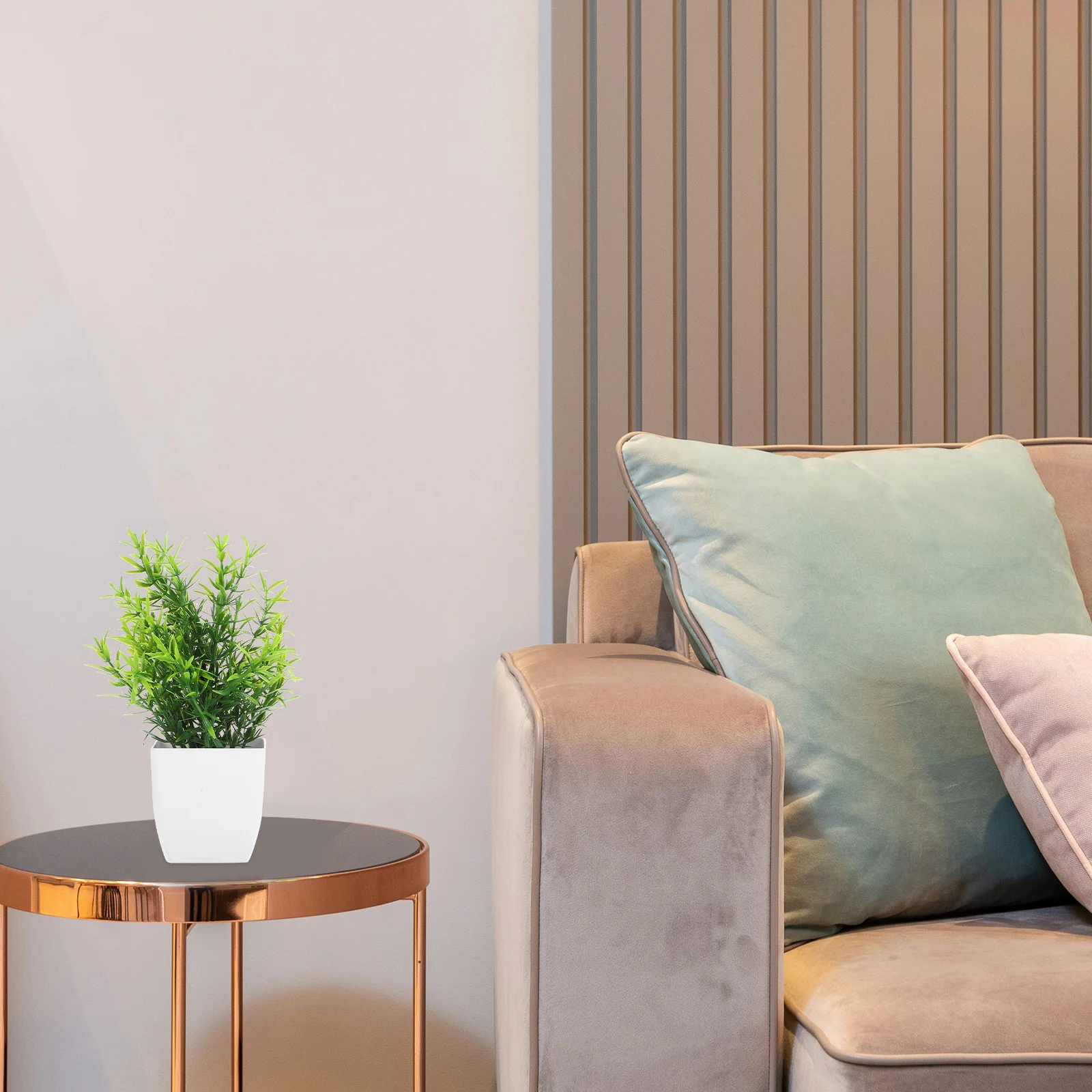 

4pcs Fake Bonsai Artificial Potted Plant Realistic Small Bonsai Decor For Office Home Garden Cafe Desktop Table Simulation Green