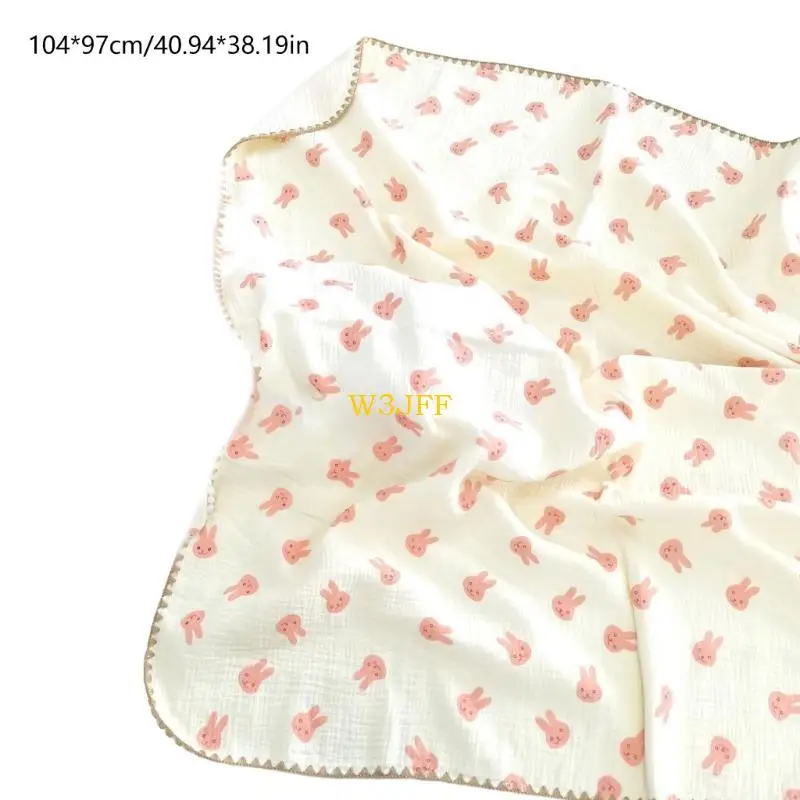 W3JF شاش القطن المحمول مع 4 طبقة للحيوانات حديثي الولادة والرضع الاستحمام