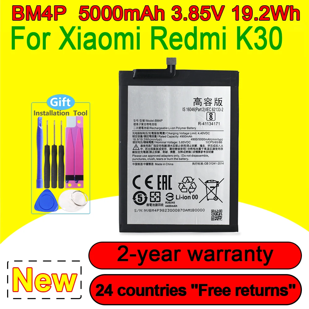 BM4P NEW High Quality Battery For Xiaomi Redmi K30 K30i 4G Smartphone/Smart Mobile Phone Fast Delivery With Free Tools