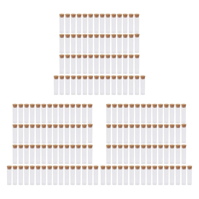 

150Pcs/Pack 25X95mm Flat Bottom Tea Plastic Test Tube Drosophila Vials Culture Tube With Cork Stoppers