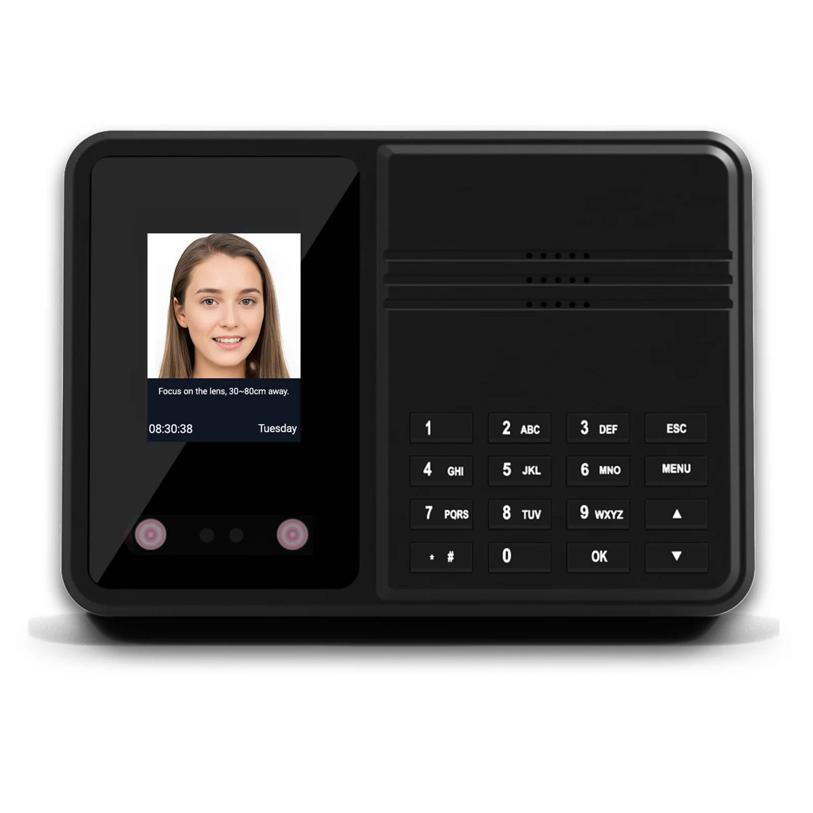 

Time Clock Attendance Face Recognition with Password Palm Print Facial for Employees Access Control Machine USB Port