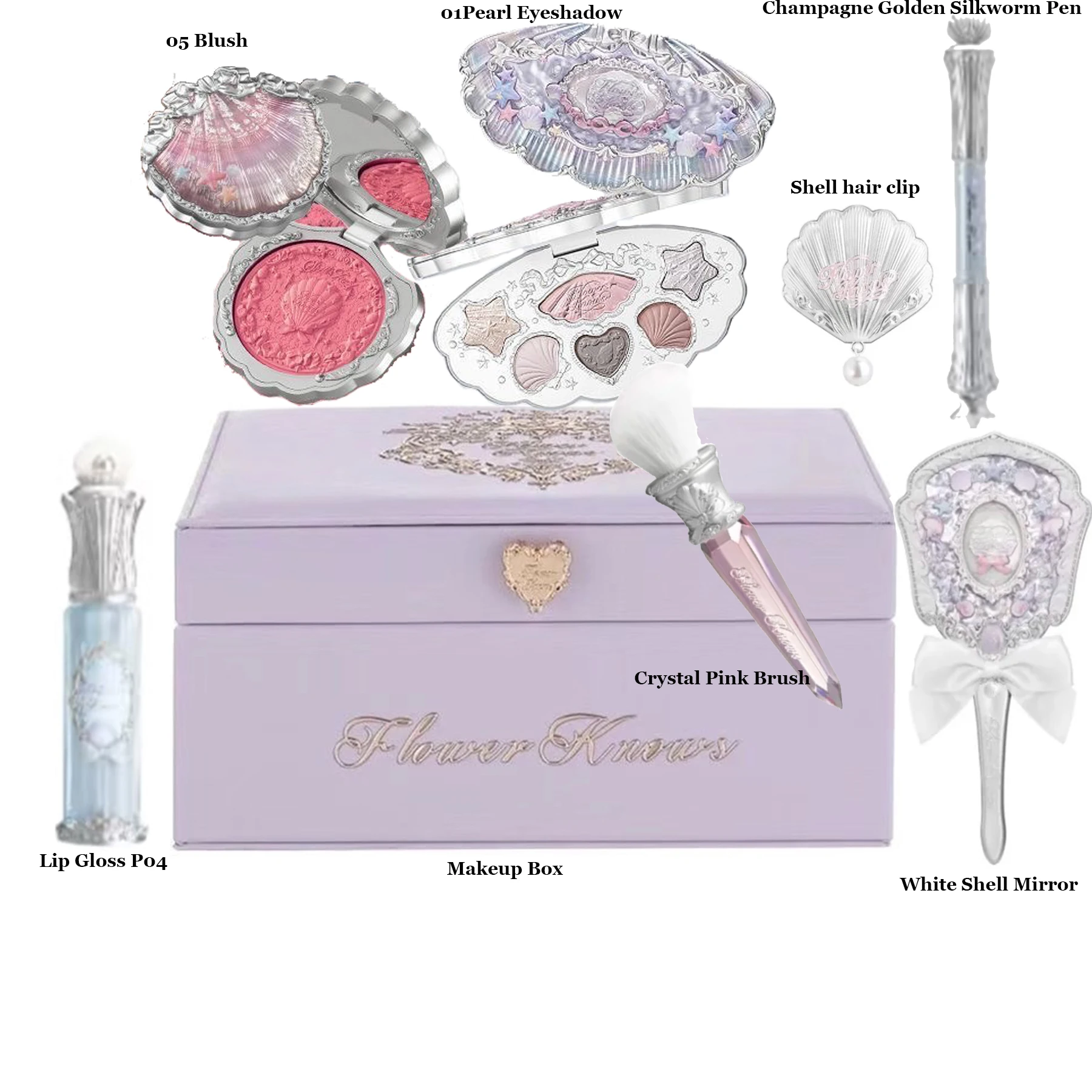 Flower Knows Strawberry Rococo Makeup Set 10pcs