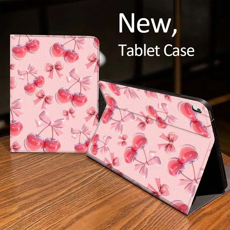 

Pink Cherry Blossom Water For iPad Pro mini Air 1 2 4 3 5 6 7 8gen 9gen 11 M2 M3 M4 6th 7th 10th 11th Gen 2025 Tablet Case