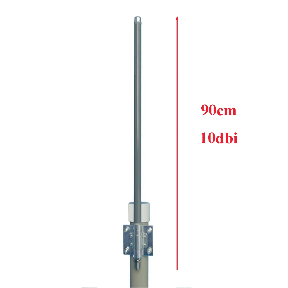 

High-Quality 868MHz & 915MHz Omni-Directional Glass Fiber Antenna,10dBi,N-Female Connector,Factory Socket,90cm Length