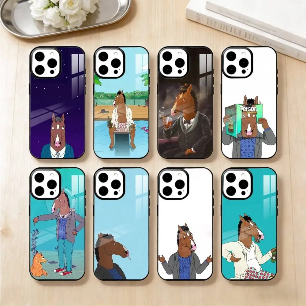 

B-Bojack H-Horseman Cool Phone Case For iPhone17,16,15,14,13 Plus,Pro Max Magnetic For Magsafe Wireless Charging