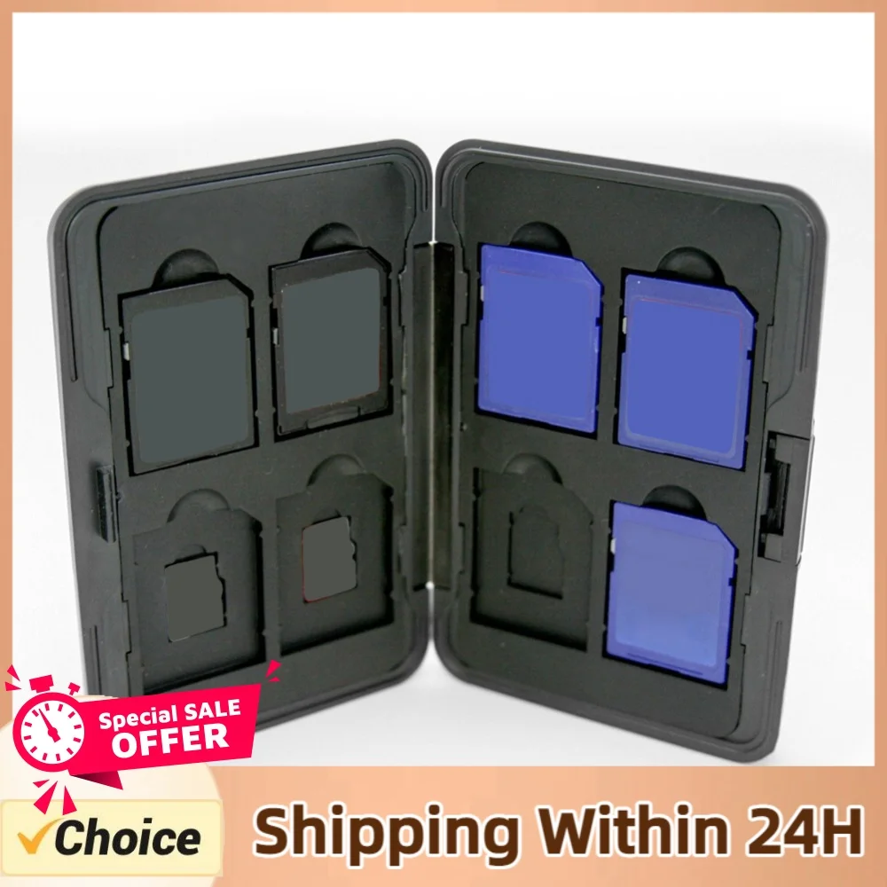 Memory Card Holder Protector Portable Memory Card Storage Box Organizer Small for SDXC
