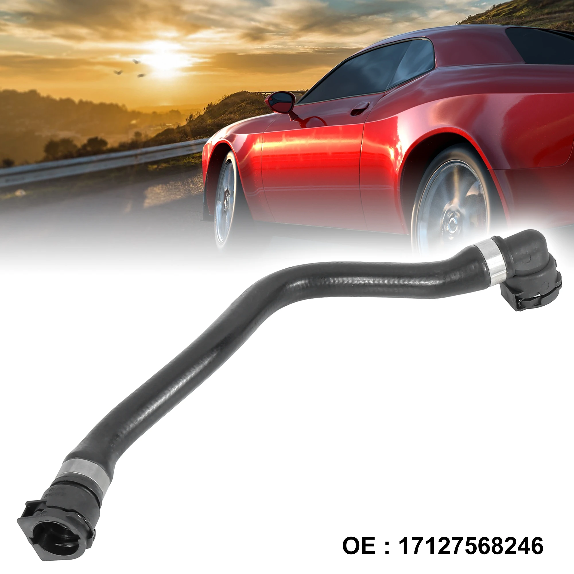 

UXCELL Шланг охлаждающей жидкости радиатора двигателя 17127568246 17127526955 для BMW