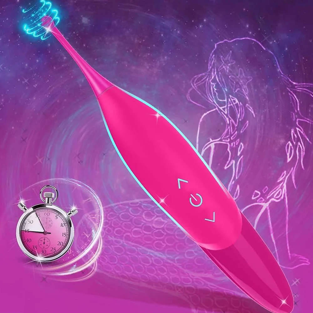 Mini Clitoris G Spot Vibrator for Women 3 Attached Silicone Heads Penis Clitoral Stimulator Wand 10 Vibrations Dildo Sex Toys 18