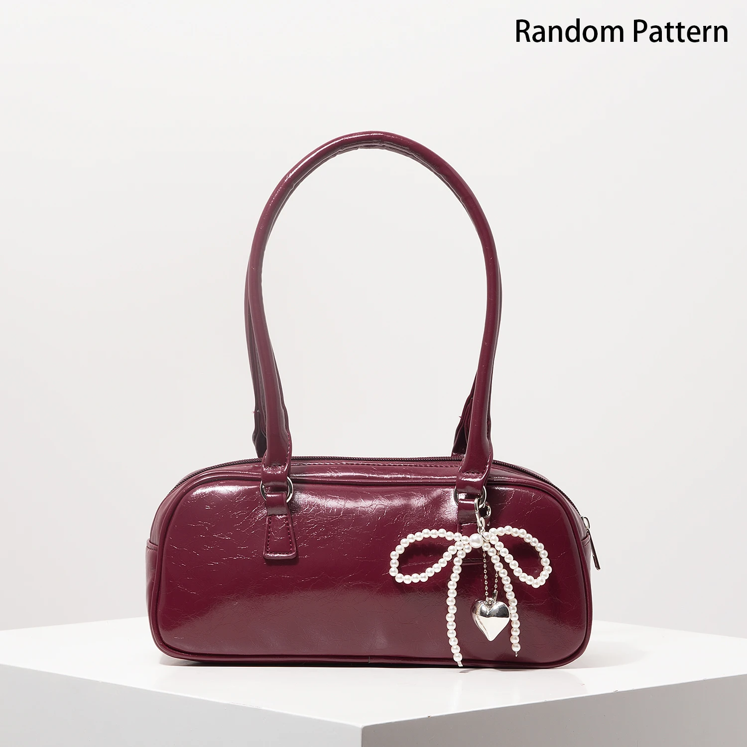 

Premium Style Pu Shoulder Bag for Bowlingminimalist Tote Bags for Ladies, Work Bag for Women, Bag for Women Elegant, Burgundy Purse