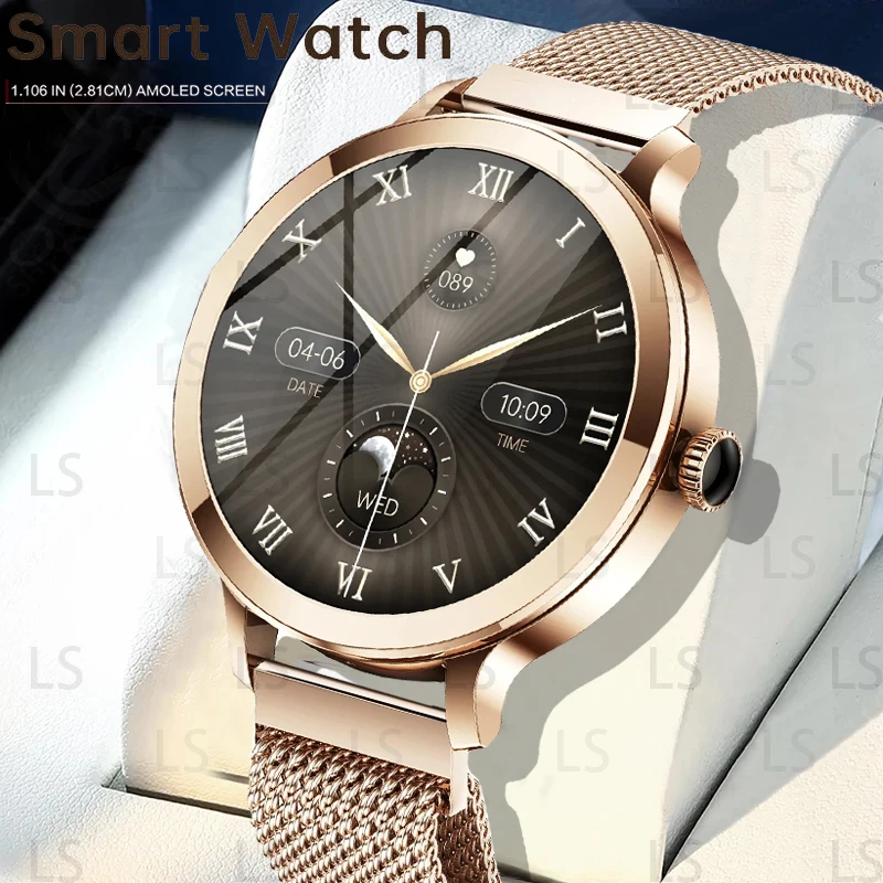 

New Women's Smartwatch AMOLED Display with 100+sports Mode Fitness Watch, Equipped with Heart Rate and Sleep Health Monitoring