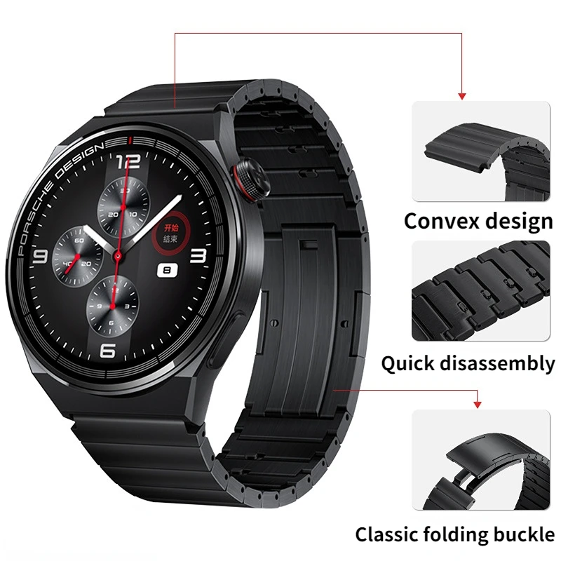 

22mm Titanium Strap For Huawei Watch 4/3 GT4-3-2 Pro 2e Amazfit GTR 4/Stratos Lightweight Wristband Samsung Watch 3/Gear S3 Band