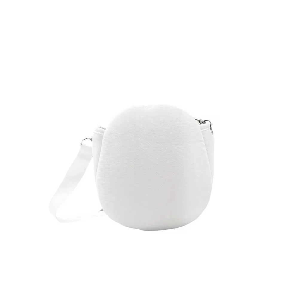 Bolsa de panqueques en blanco por sublimación, bolsa de la suerte de poliéster, bonito cubo de agua de una pieza, monedero de hombro para impresión por transferencia de calor