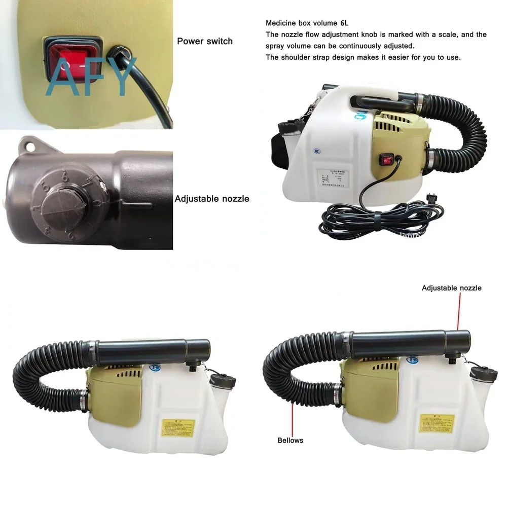 Electric Low-Volume Sprayer for Disinfection Sterilization Aerosol Insecticide Application with Wide Coverage Range for Pest
