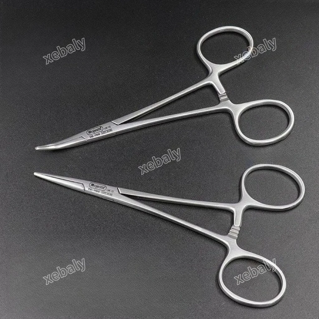 

Высококачественные фиксирующие щипцы из нержавеющей стали, хирургический зажим для артерии, плоскогубцы с изогнутым прямым кончиком, кровоостанавливающие щипцы, ручные инструменты