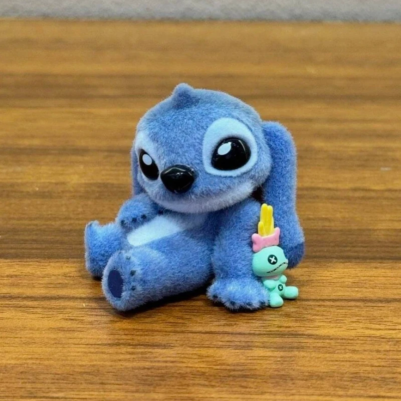 

In Stock Disney Stitch By Your Side Blind Box Figure Stay With You Collection Flocked Cute Desktop Decor Gift Mystery Box Lovers