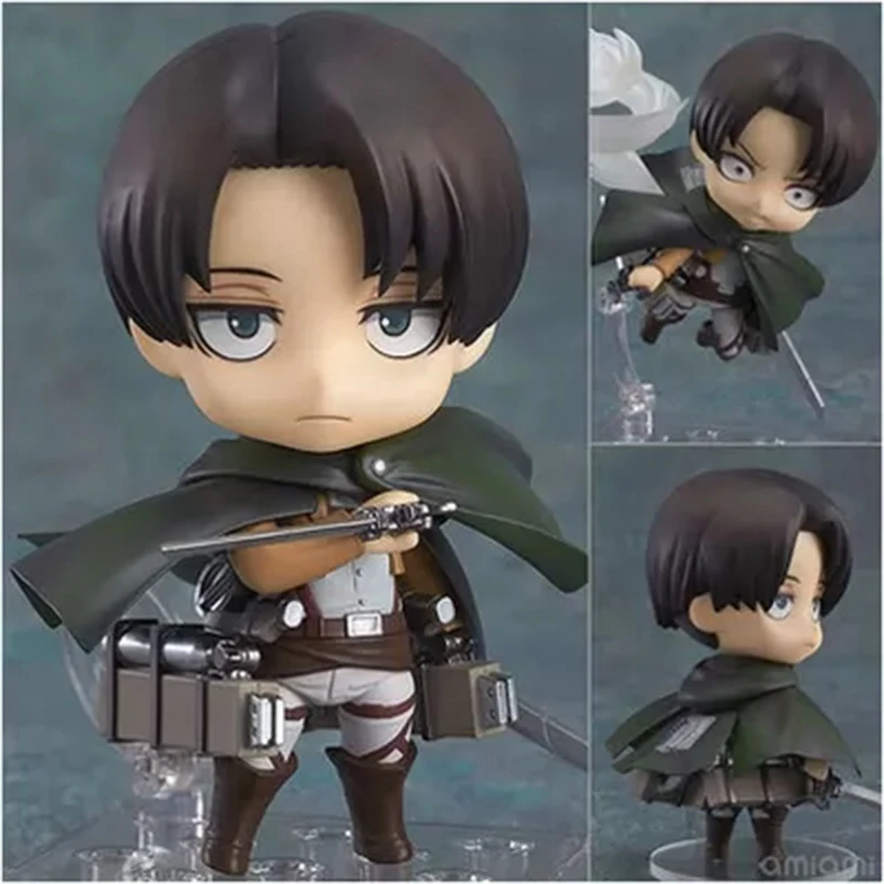 Attack On Titan Animation Comics Peripheral Toys Eren Jaeger Levi Mikasa Anime Action Movable Model Nendoroid Figures Collection