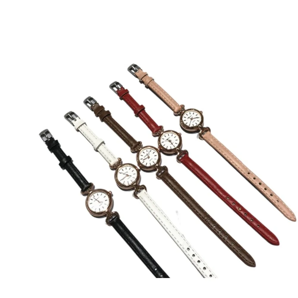 

Korean watch women's fine belt, small and exquisite temperament, simple retro small dial pointer watch