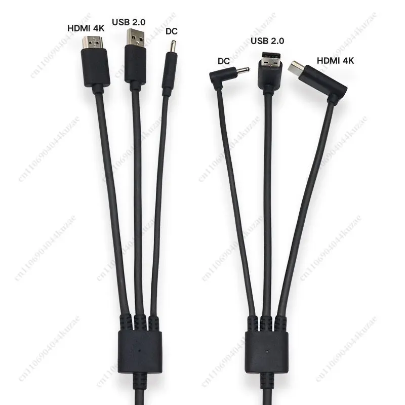 5M VR 3-in-1 Connection Cable, Lightweight & Basic Version High-Speed Data Line for VR Experience Store Special Use