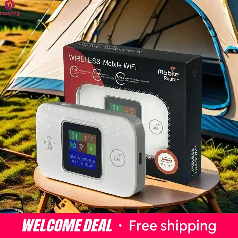 Nouveau routeur WiFi mobile 4G/5G LTE 2026 pour voiture, point d'accès portable 150 Mbps avec emplacement pour carte SIM, modem sans fil pour les voyages