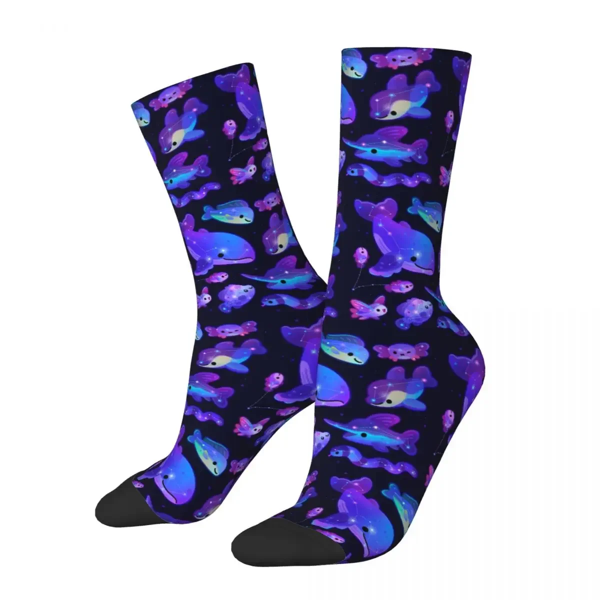 Ocean Constellations Socks Harajuku Sweat Absorbing Stockings All Season Long Socks Accessories for Unisex Gifts