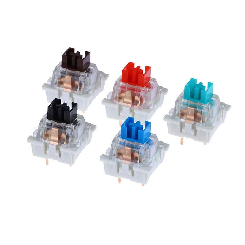 10pcs Outemu 3Pin Switches black red brown blue SMD LED Switch for Mechanical Keyboard replacement for Cherry MX Gateron DIY