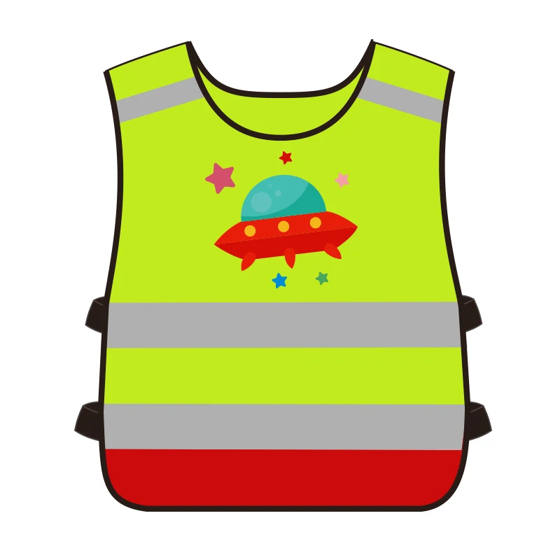 Hi Vis Cute Kid Safety Vest Reflective Protective Gear For Child