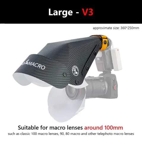 Hoof Cover Universal Flash Diffuser Softbox Speedlight Reflector Snoot Camera Accessories for Macro Lens Shooting