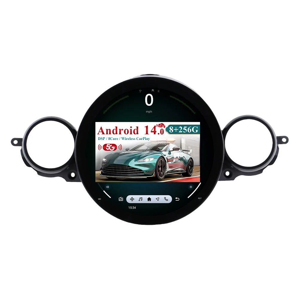 

11,7-дюймовый мультимедийный проигрыватель для BMW MINI 2007-2016 с CarPlay, Android 15.0, GPS-навигацией и сенсорным экраном