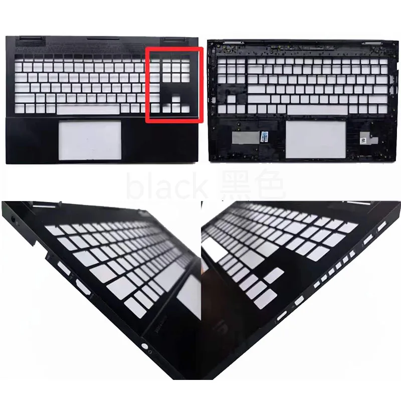 LCD Back Cover Lid Rear Case/Palmrest Upper Case/Bottom Case For HP Omen 15-EN EK TPN-Q238 Q236 Q208 Black Color