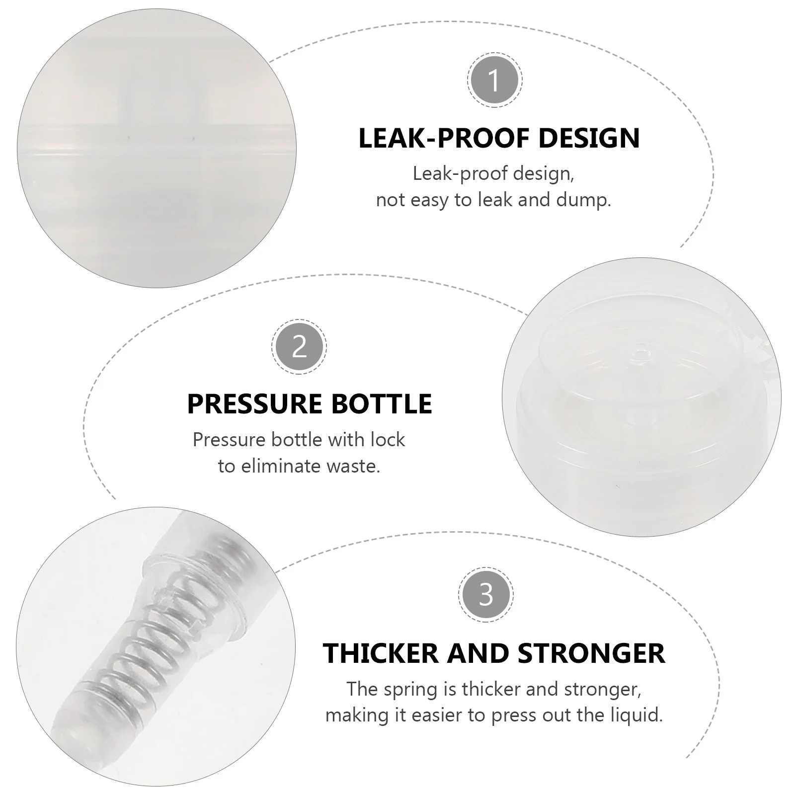 5 個の空のボトルマニキュアリムーバー用旅行液体プレスディスペンサーポータブルポンプ容器詰め替え可能なプラスチックボトル用