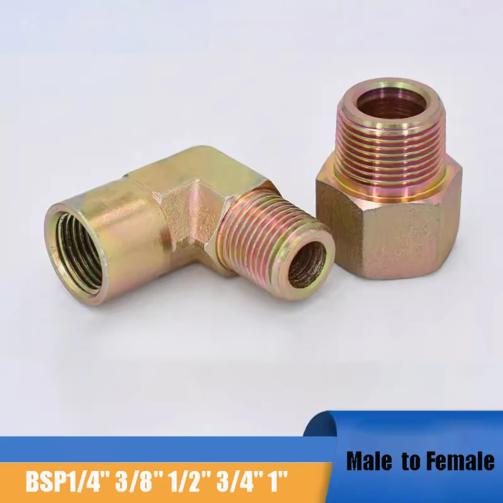 

1PCS BSP Female to Male Thread Hydraulic Adapter 1/8"–2" Carbon Steel High Pressure Oil Pipe Transition Fitting