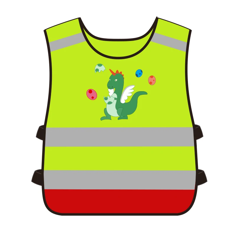 Hi Vis Cute Kid Safety Vest Reflective Protective Gear For Child