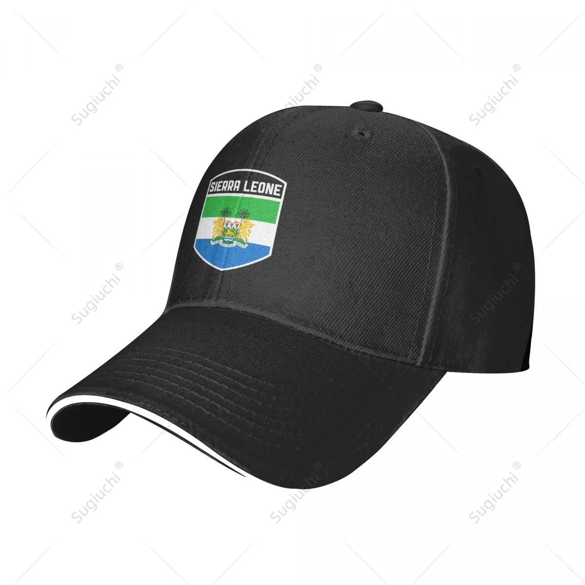 Multifunction Sierra Leone Flag Shield Sandwich Baseball Cap Men Sports Casual Caps Golf Hat Fishing Outdoors