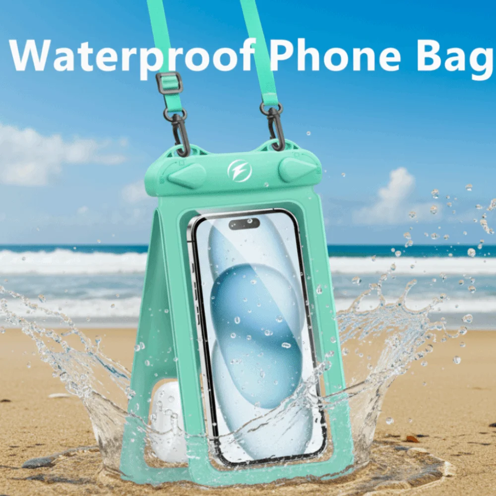 

Double Pocket Waterproof Phone Bag Touch Screen Transparent Mobile Phone Waterproof Bag Rainproof PVC Waterproof Phone Pouch